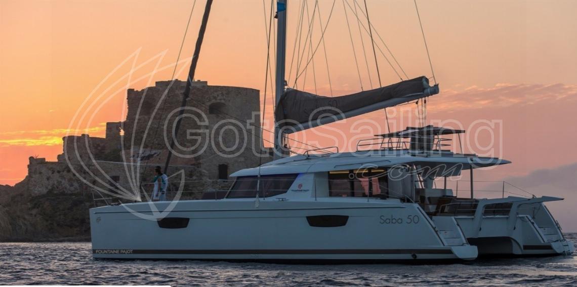 Sunset Fountaine Pajot Saba 50