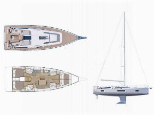 Blue Satellite Oceanis 46.1